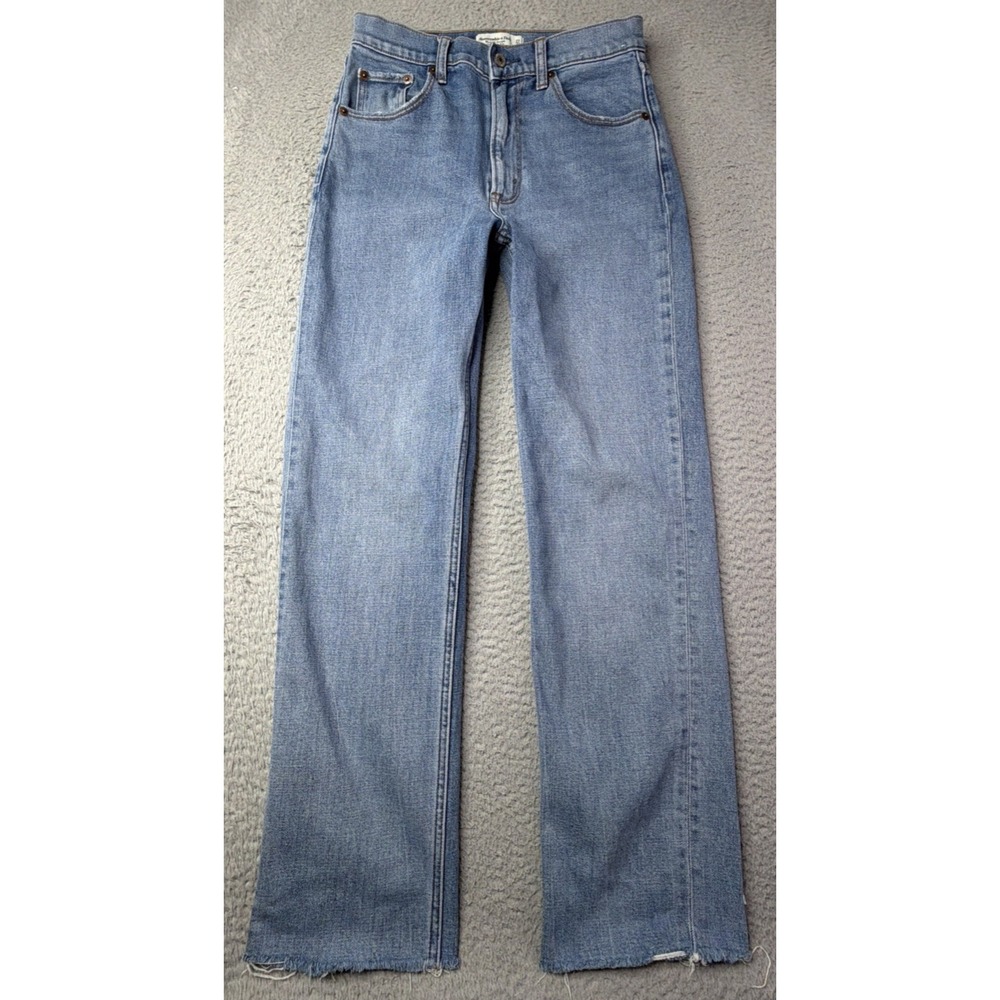 Abercrombie & Fitch Jeans Womens 27/4 XL The Ankle Straight Ultra High Rise Blue